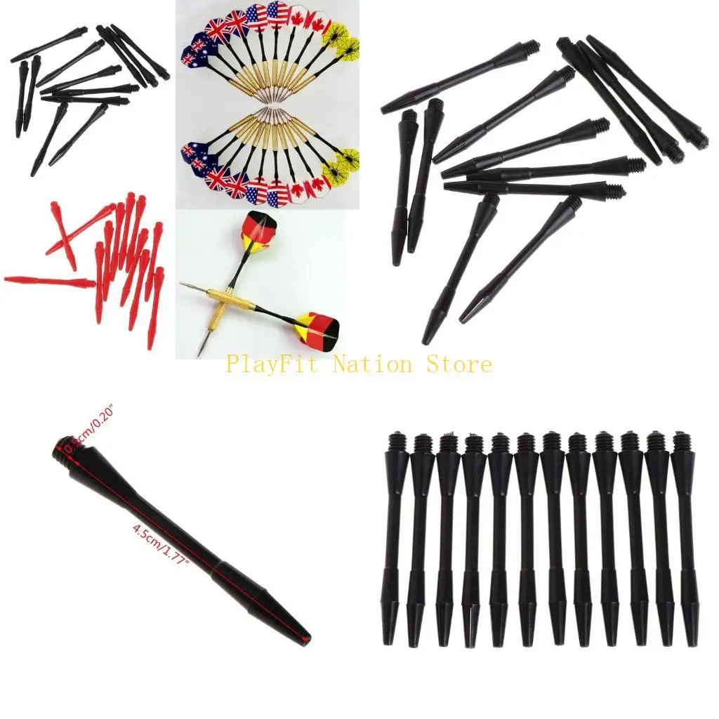 

242F 12pcs/Set Plastic Wass Nylon Stems Stems Black Corner Short Stems