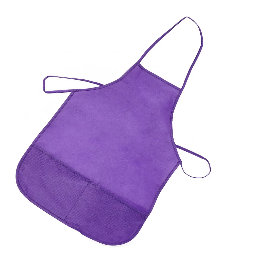 Фартук для приготовления пищи, 36*48 см, карманы, кухня, класс, художественные ремесла, живопись, желтые нагрудники, ткань для выпечки курицы