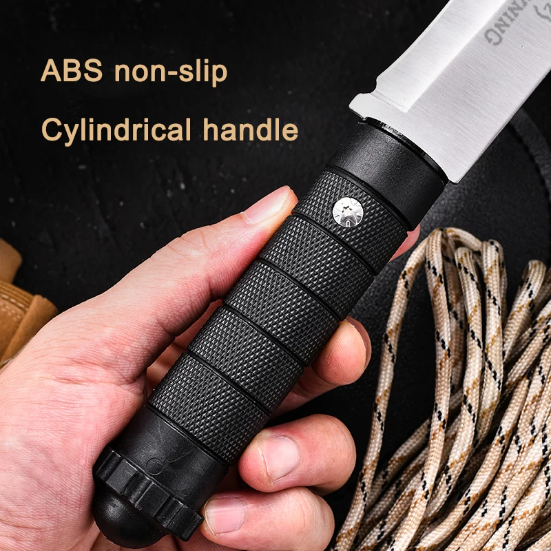 Outdoor Knives Camping Multifunctional Wilderness Survival Knife High Hardness Wilderness Portable Camping and Cooking Convenien