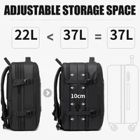 BANGE Travel Backpack Men Business Backpack School Expandable USB Bag Large Capacity 17.3 Laptop Waterproof Fashion Backpack - Image 2