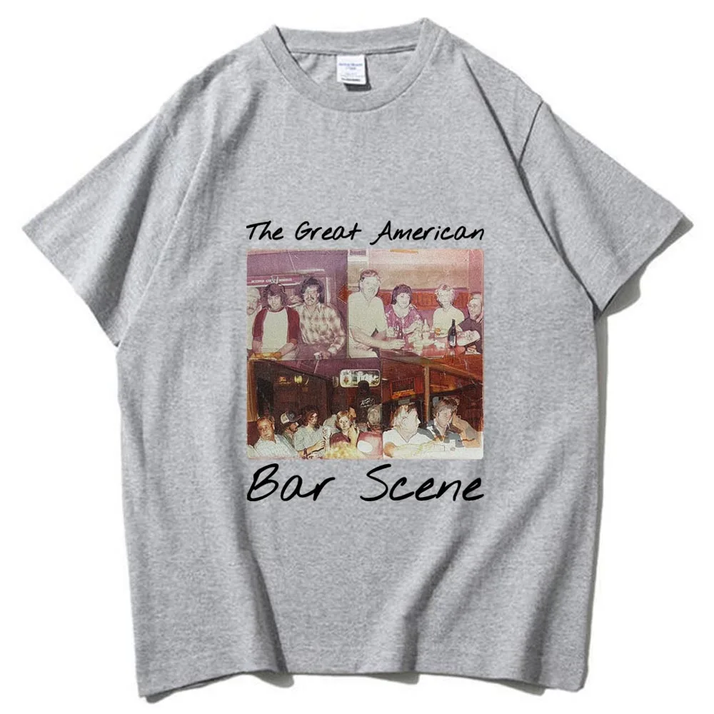 Zach Bryan The Great American Bar Scene 2024 Music Fans Gift T-shirt Unisex Regular O-neck Casual Summer Printing Oversized