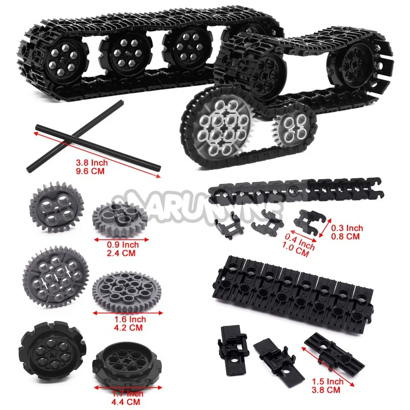 التكنولوجيا اللبنات المسار ورقة مجموعة التكنولوجيا العالية الطوب أجزاء سلسلة عجلة والعتاد الإطارات خزان السيارة الملحقات الميكانيكية 57518