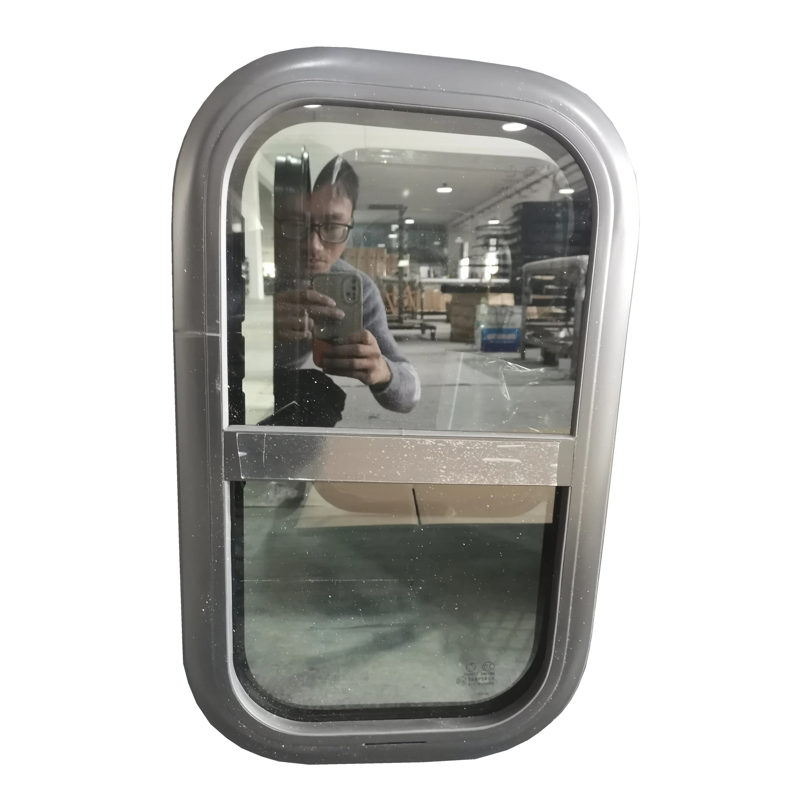 Porta per camper per roulotte con serratura a punto singolo di vendita calda con finestra scorrevole sollevabile