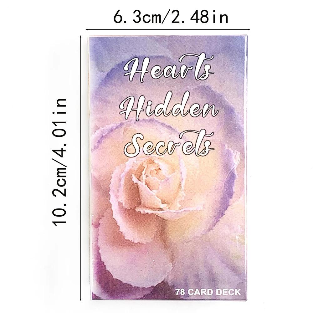 Hot-selling Harten Verborgen Geheimen Oracle Deck Glanzende Twin Flame Deck Gevoelens Berichten Dek 78 Kaarten Party Game Kaarten