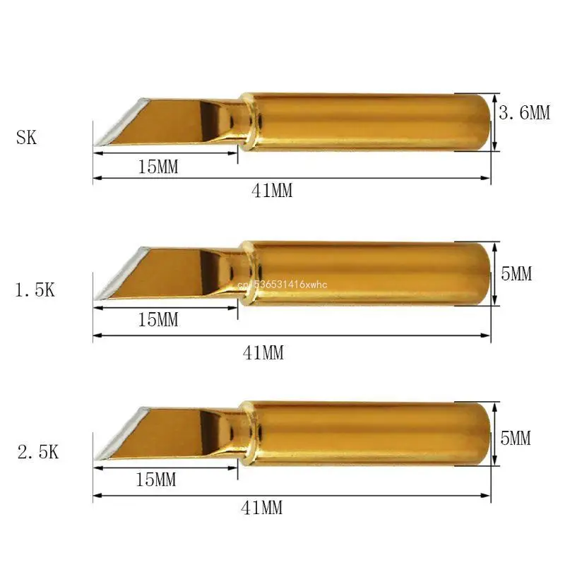 Dropship Replacement Soldering Iron Tip Brass Soldering Iron Tip Lead-free soldering Tip