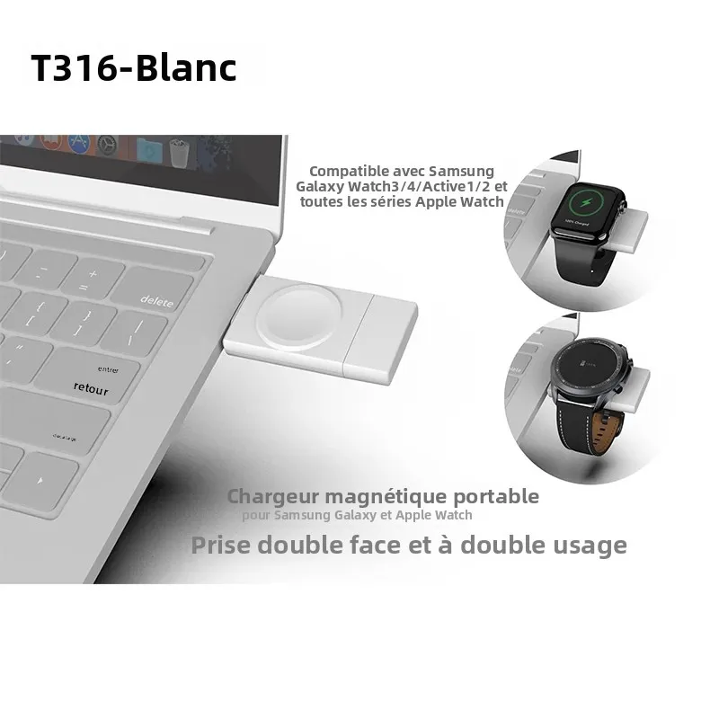 Portable Magnetic Watch Wireless Charger USB Type C for Apple Watch iWatch Series S10/S9/9/8/7/6 Ultra 5/4/3/2 SE Fast Charging image 6