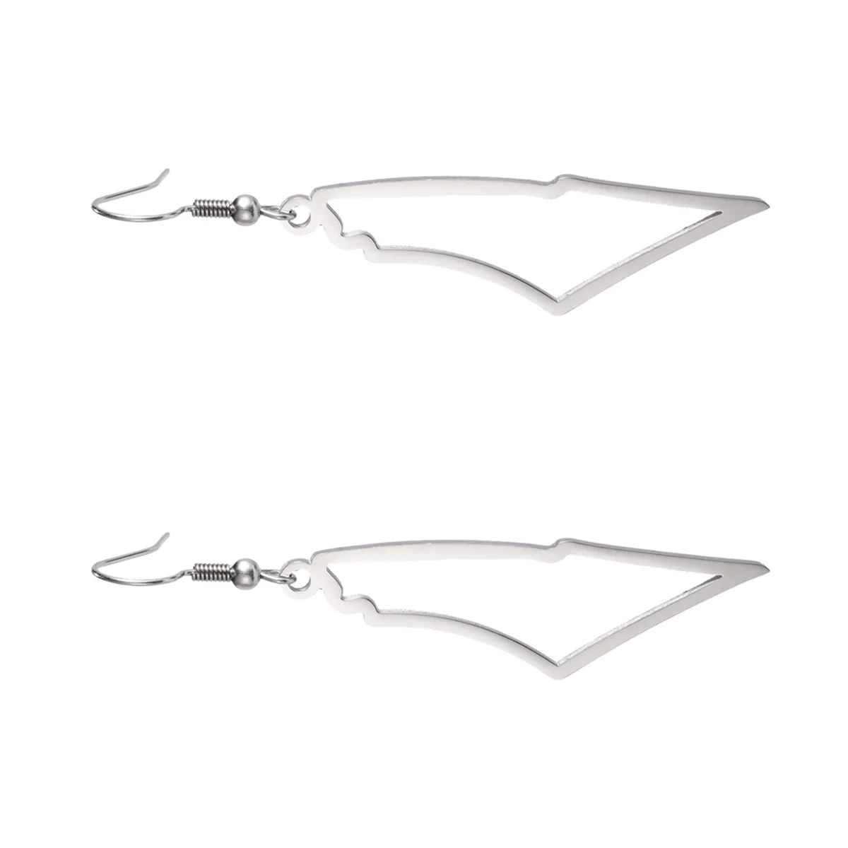 

Durable A Silver color Palestine Map Dangle Earrings Women Country Geography Map