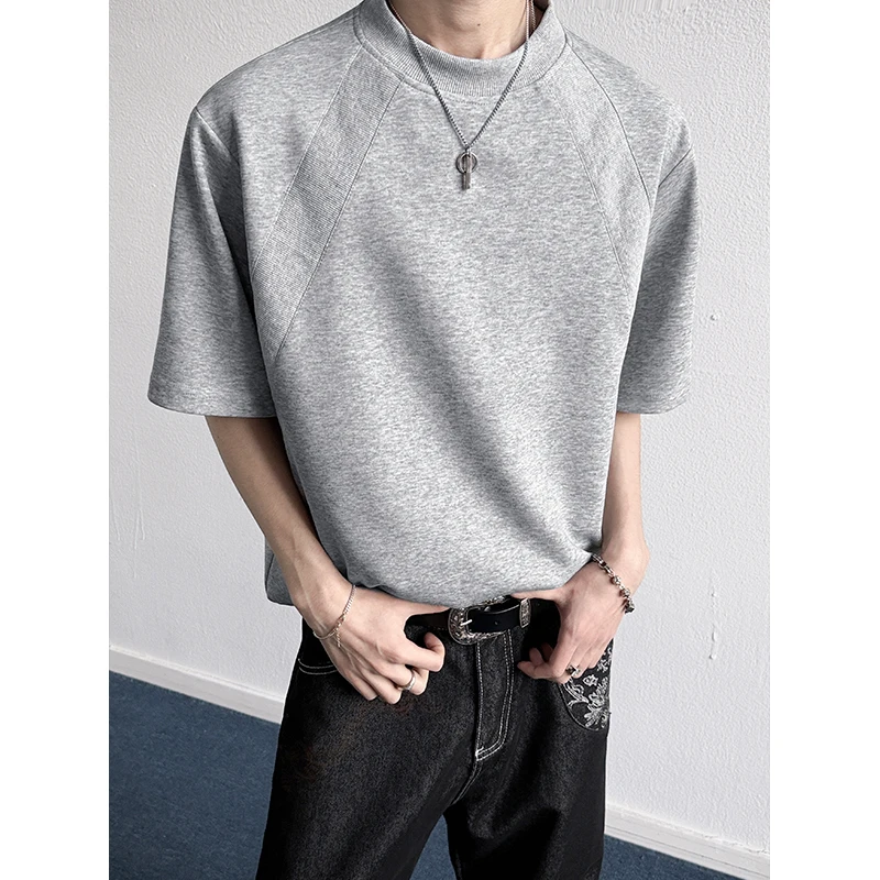 

Summer Short Sleeved T-shirt Men Fashion Black Casual T Shirt Men Streetwear Korean Loose White T-shirt Mens Top Large Size 4XL
