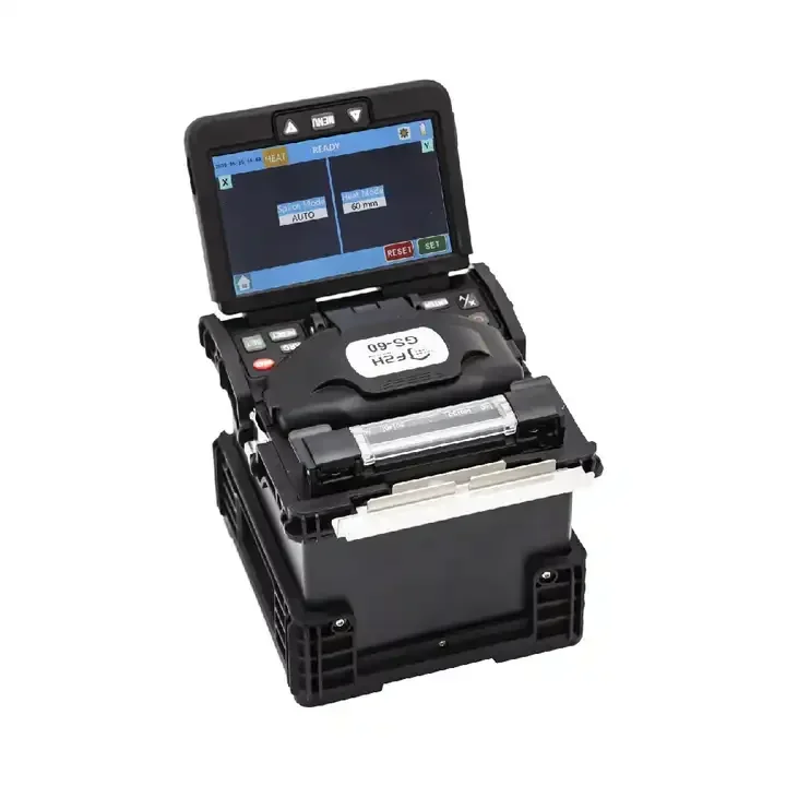 GS 601 Fusion Splicer GS-60 F2H-760 FTTH Tools 6 Motors Best Optical Fiber Machine Fiber Optic Splicing Machine