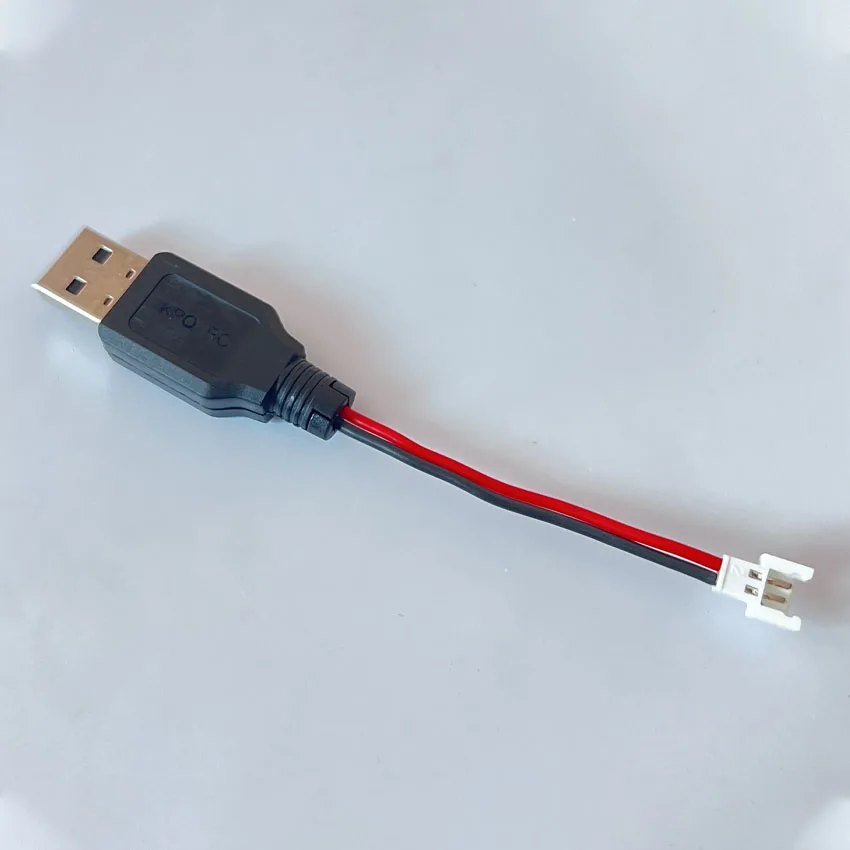 1pc RC USB Charging 3.7V Lithium Battery Charger Cable USB to JST /SM / futaba Plug for 3Rc Drone Quadcopter