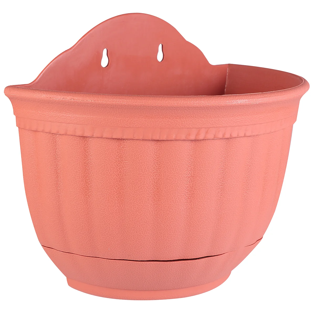 

Plastic Wall Hanging Flower Pot Circle Planter Hanger Pots Decor Stylish Planters Half Bowl Outdoor Large Basket