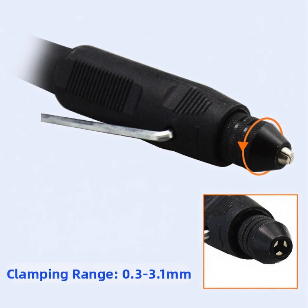 For Flexible Shaft Grinder Handle Compatible with Engraving Bits and Grinding Heads Up to 8mm Maximum Cutting Diameter