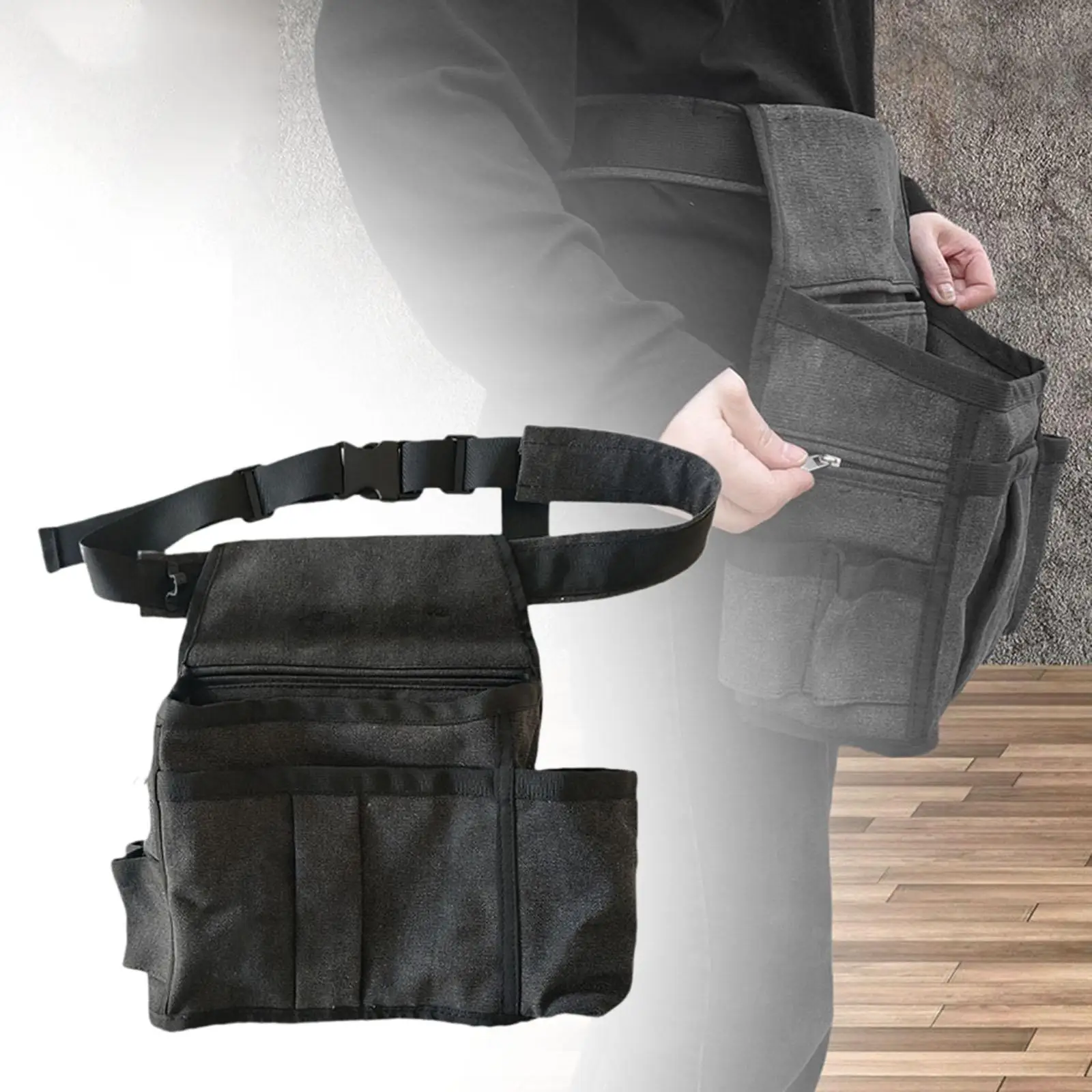 Tool Waist Bag Portable Tool Bag Lightweight Gardening Tool Hand Tools Organizer for Installers Maintenance Workers
