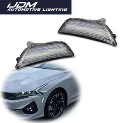 For Kia K5 Gen5 2021 2022 2023 2024 Amber / White LED Car Front Fender Side Marker Turn Signal Lights Parking/Driving Lights