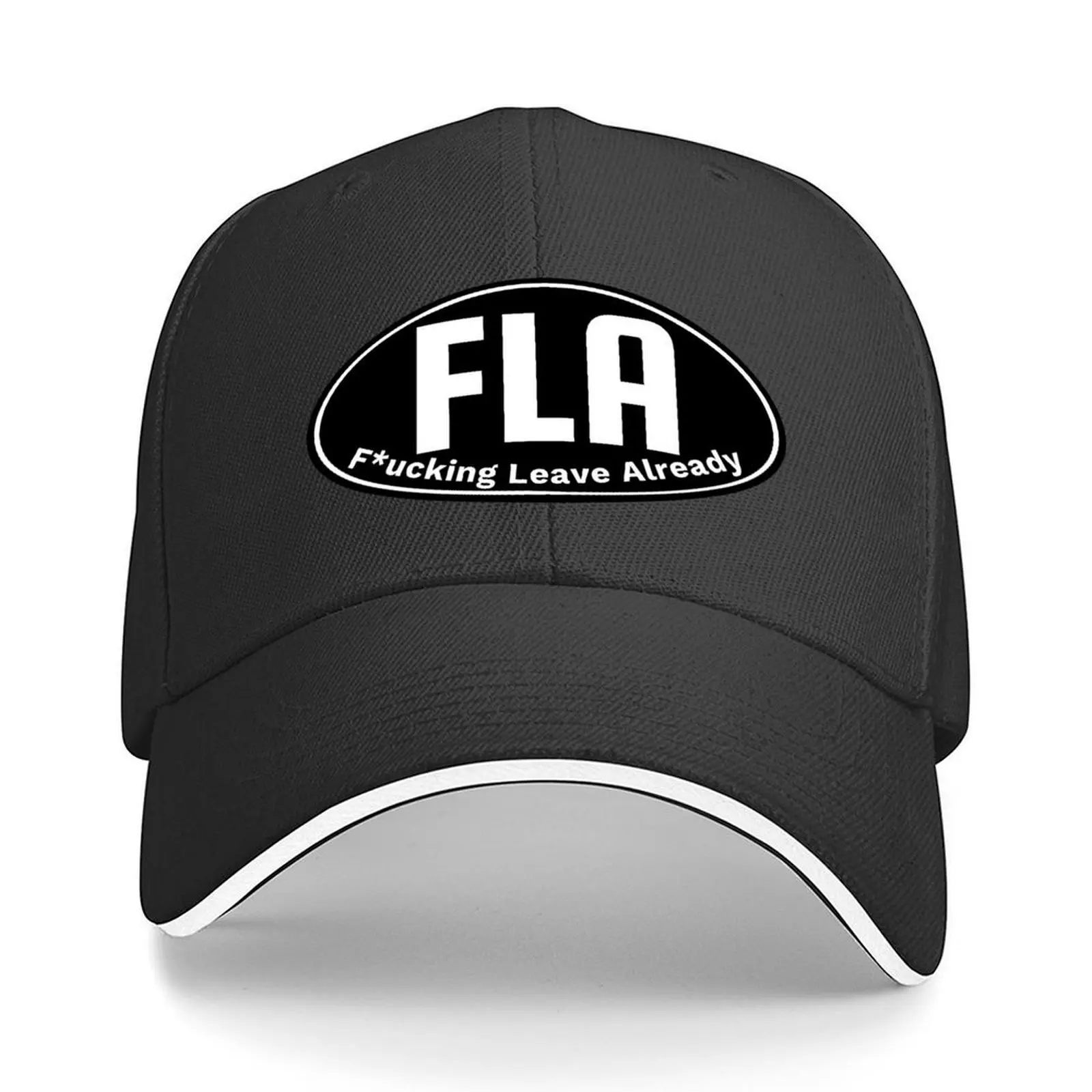 

Funny Florida FLA (black) Baseball Cap Unique hats Luxury man cap funny hat Golf Cap Boy Women's