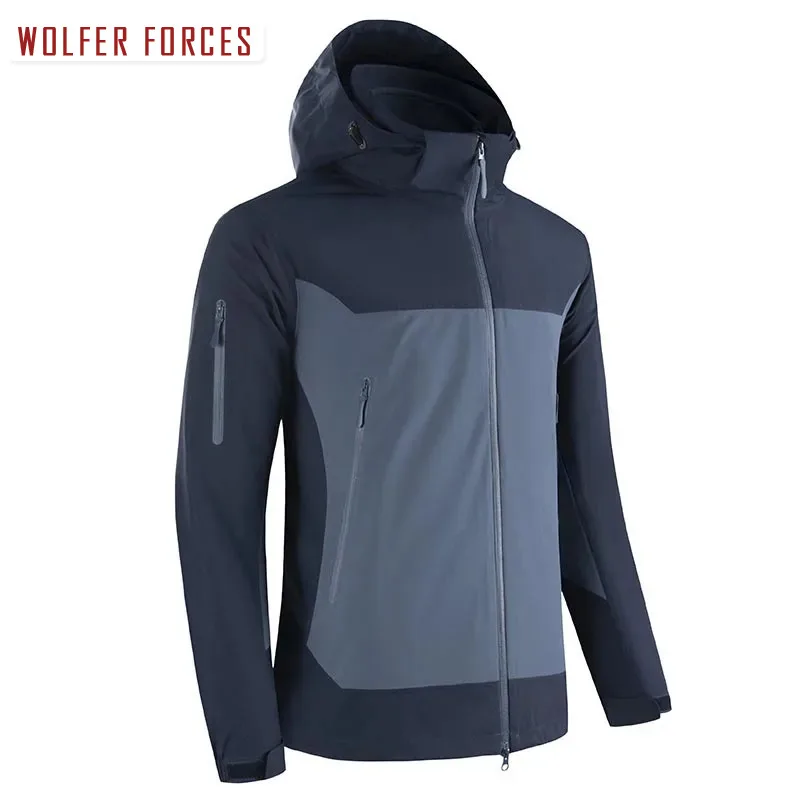 Winter Clothes for Men Hooded Zip-up Men's Cold Jackets Windbreaker Coat Man Winter Clothing Casual Jacket Retro Windbreaker