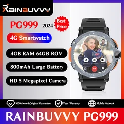 Rainbuvvy-reloj inteligente PG999, dispositivo con pantalla táctil de 2,4 pulgadas, WiFi, 4GB de RAM, 64GB de ROM, cámara de 8MP/3MP, 1,54G, 5G, LTE