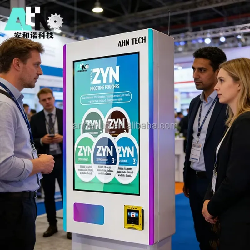 Wall-Mounted Cigarette Vending Machine, Custom 32 Inch Touch Screen, Mini Size Supports Cash & Card Payment for Vape Products