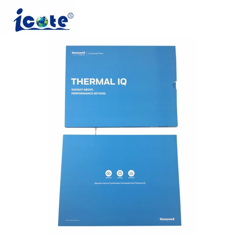 منتج الشركة المخصص كتيب إلكتروني عرض السيارات الطيارة الإلكترونية 5 بوصة IPS شاشة فيديو بطاقة المعايدة Invitatio #5