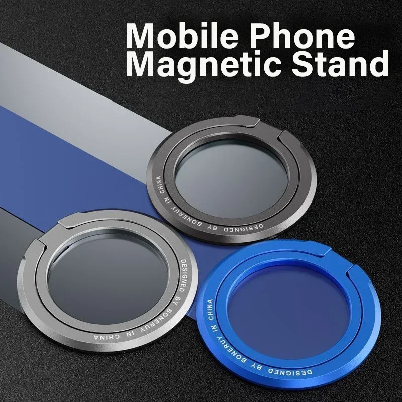 

Magnetic Finger Ring Holder For MagSafe Phone Smartphone Accessories for Phone 14 15 Pro/Max Mini Magnet Phone Stand Grip Mount