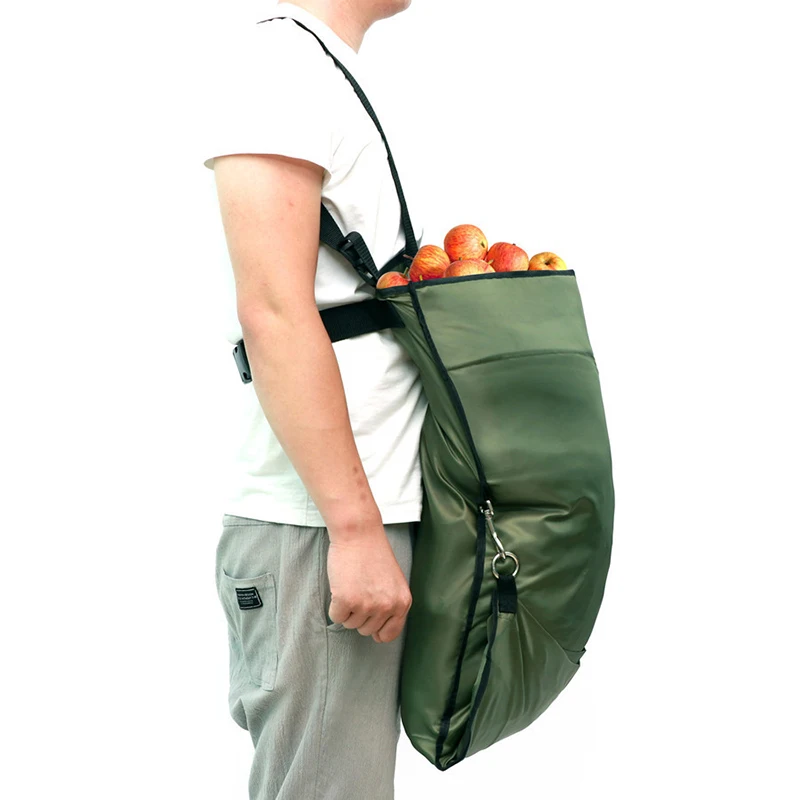 Harvest Apple Picking Bag Oxford Cloth Heavy Duty And Adjustable Fruit Storage Apron Pouch for Outdoor Orchard Farm Garden