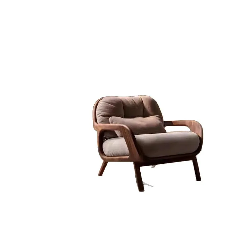 

Balcony Single Chair Song's Aesthetics Minimalist Courtyard Villa Mansion Medium Antique Light Luxury High-end Sofa Chair