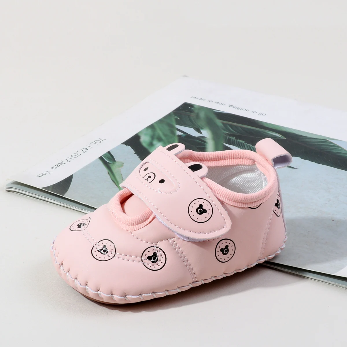 Spring Autumn Baby Boy's And Girl's Toddler Shoes Hook-loop Design High Quality PU Leather Soft TPR Sole 0-18 Months Baby Shoes