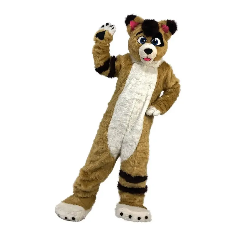 Husky Dog Fox Cartoon Mascot Costume for Life Size Full Body Character Outfits