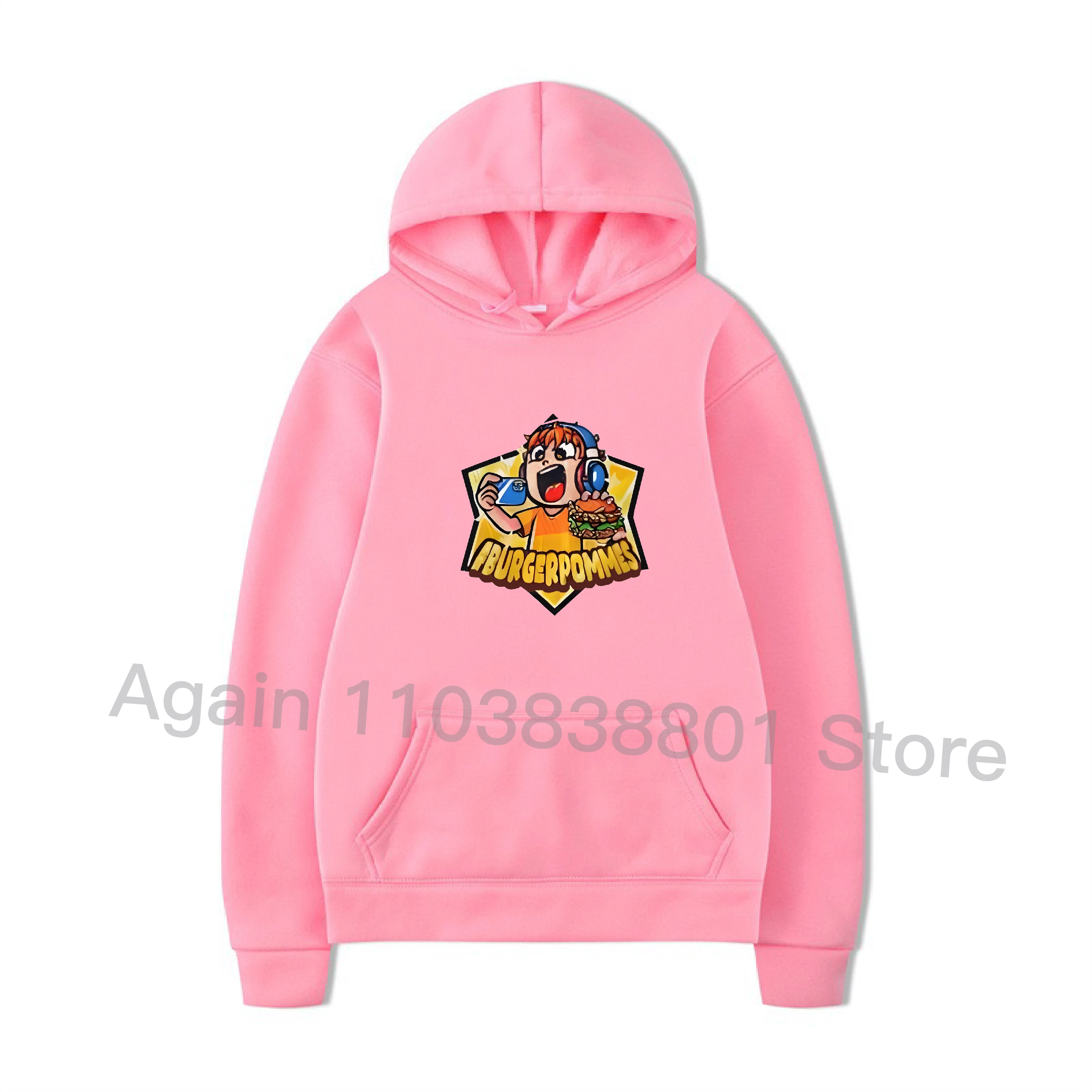 Burgerpommes icrimax Hoodie Men/Women Harajuku Kawaii Hoodies Y2k Unisex Anime Cartoon Sweatshirts Fashion Tops Casual Clothes