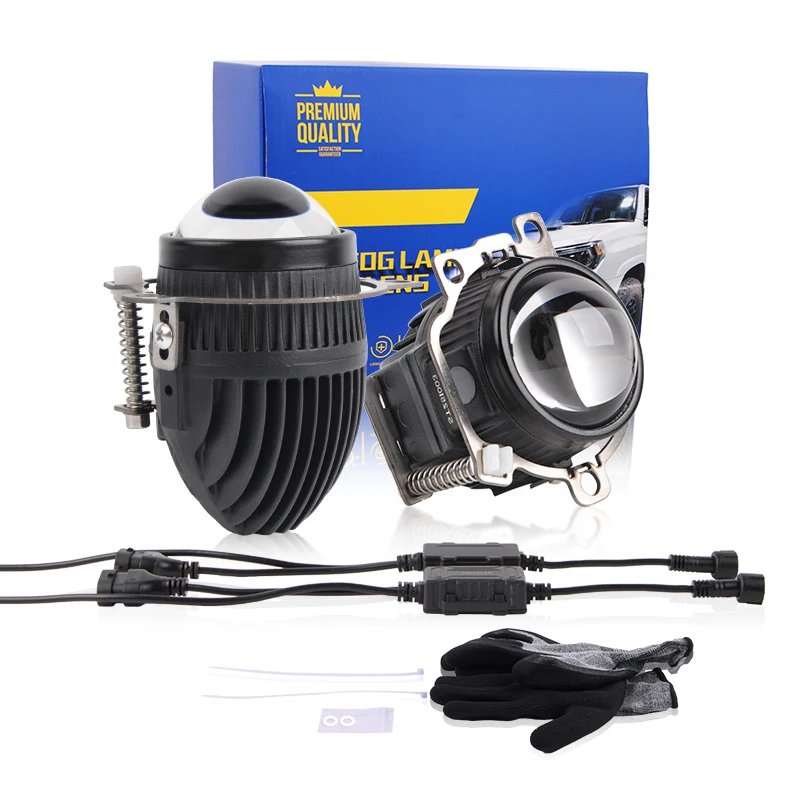 

Universal 2.0 Fog Lamp Lens Bi LED Projector Lens White 6000K Yellow 3000K 2Inch Fog Light 12V Led Headlights ﻿
