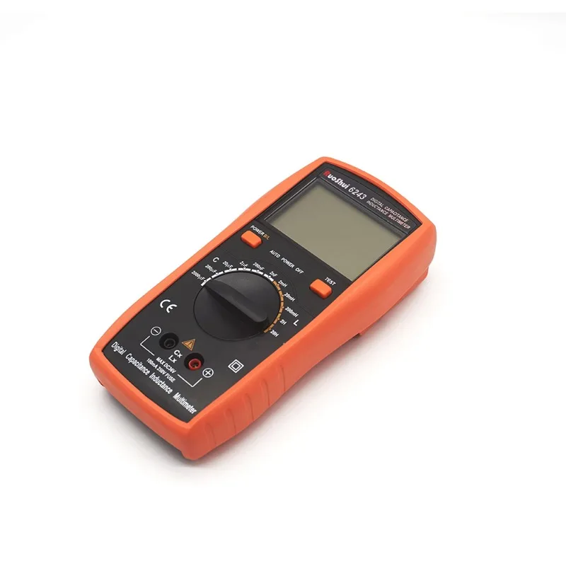 RuoShui 6243 Digital Capacitance LCR Meter Handheld Capacitor Transistor ESR Tester LCD Backlight Diode Capacimetro Multimeter