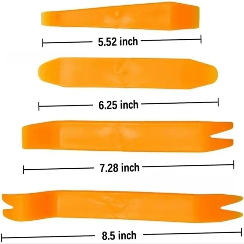 Car Interior Disassembly Tool Kit Universal Plastic Pry Bar Set for Radio CD DVD Player Door Panel Trim Dash Molding Removal