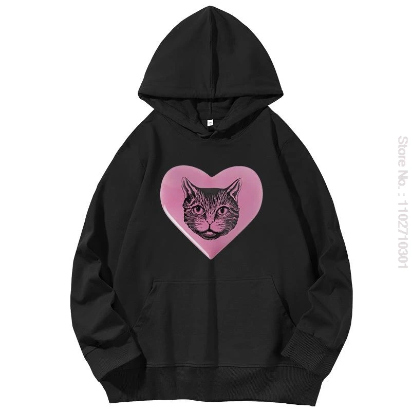 Pussy Lover-Sweat à capuche graphique unisexe pour femme, amoureux des chats, sweat à capuche PVD, mode amusante, irritation, Essentials, pull pour femme