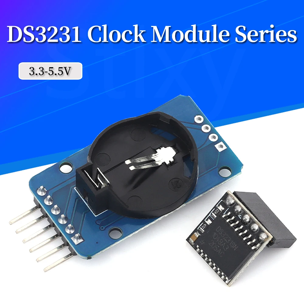 

1/5/10PCS DS3231 AT24C32 IIC Module Precision Clock Module DS3231SN Memory Module Real Time Module 3.3V 5V For Raspberry Pi