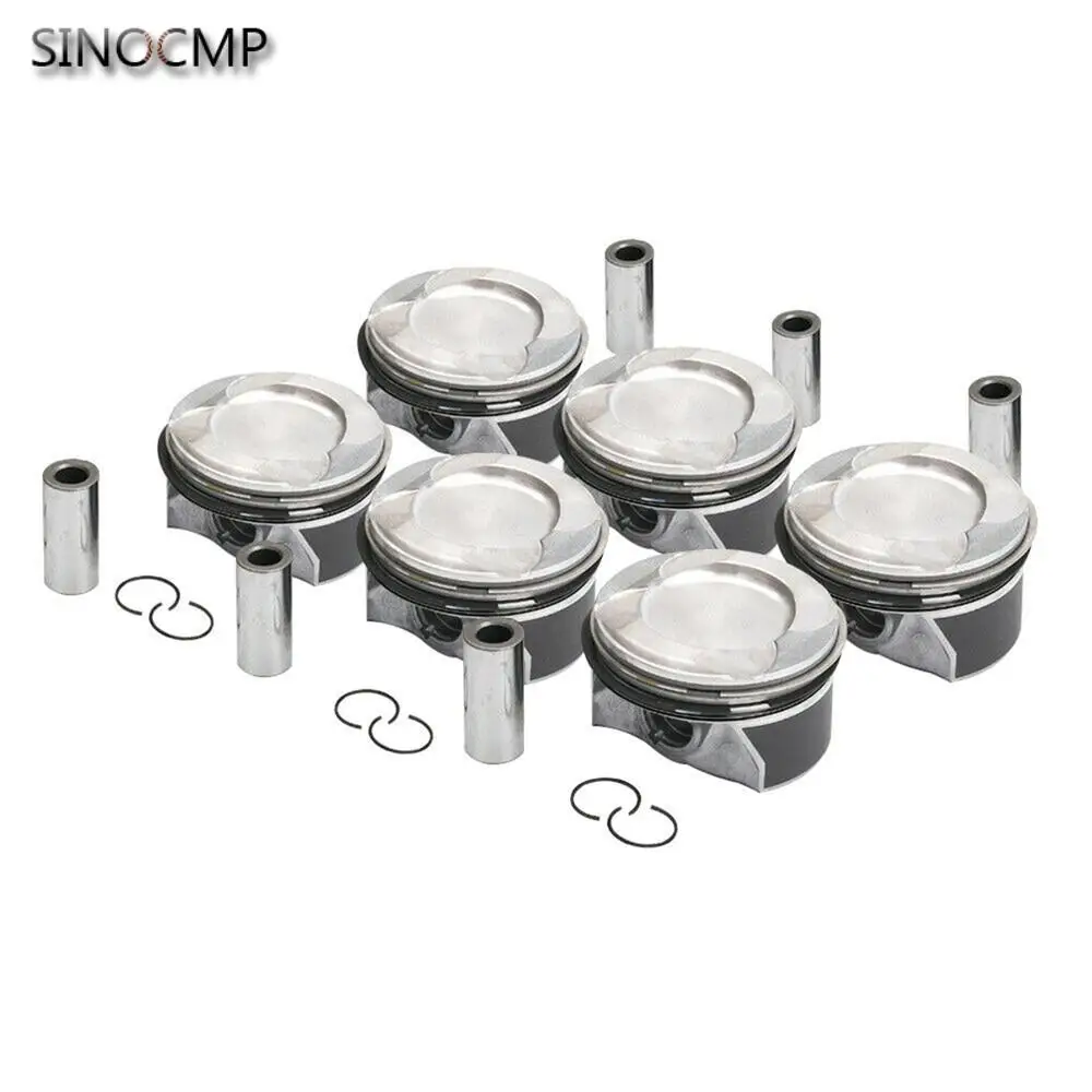 

6PCS Engine Pistons Rings 276 030 07 00 Φ88mm For Mercedes-Benz W205 W212 X166 E400 M276 3.0T Engine Car Accessories Part