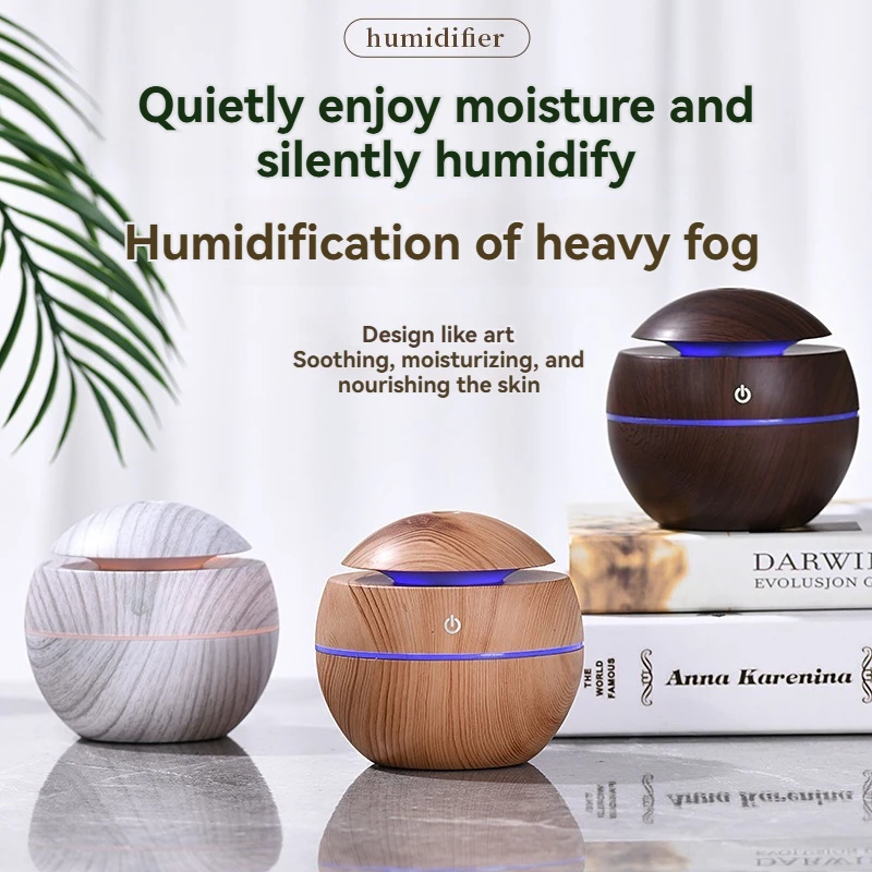 

Красочная световая атмосфера, бесшумный большой объем тумана, текстура дерева, белое зерно дерева, небольшой орнамент увлажнителя USB в виде мини-гриба