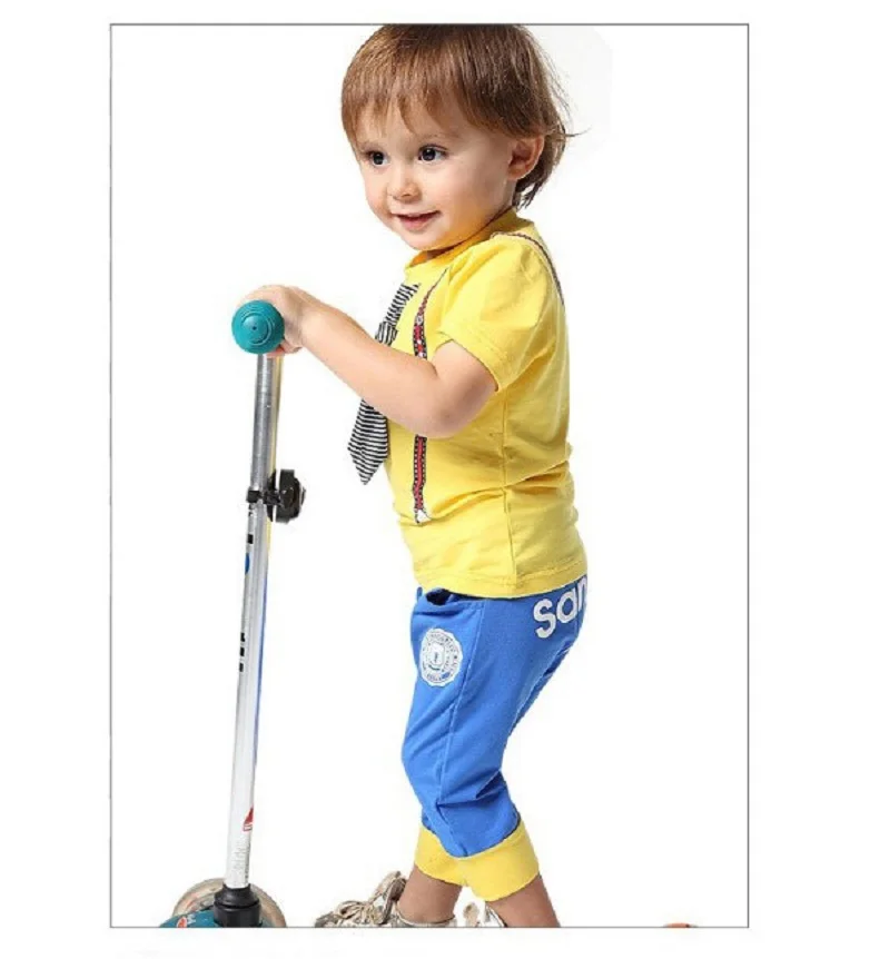2 Year Summer Baby Boys Clothing Set Short Sleeve T-shirt+Pant Kids Clothes Suit  Toddler Boy Outfits