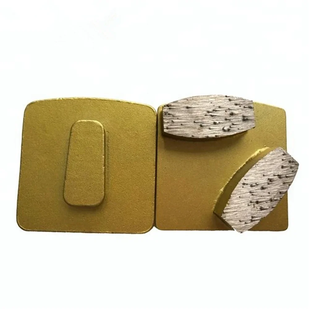 9PCS Double Segment Diamond Grinding Pads for  Redi Lock System Concrete Floor Tools