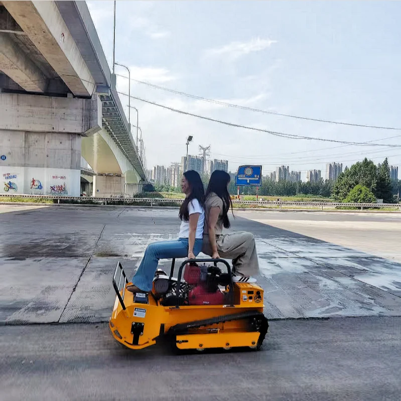 تخصيص الطاقة محرك الديزل روبوت صغير قاطع غاز قطع العرض 800 مللي متر/1000 مللي متر/1200 مللي متر التحكم عن بعد الزاحف جزازة العشب