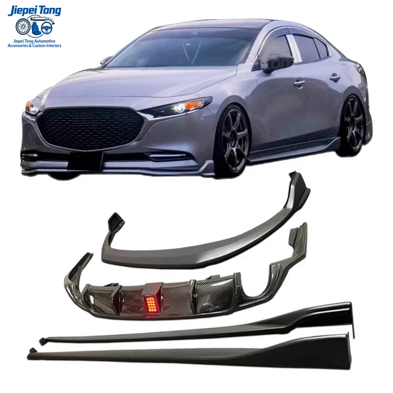 

suitable For 20-25 Mazda 3 Axela Body Kit Spoiler Bumper Front Lip Skirts Rear Diffuser Side Sills