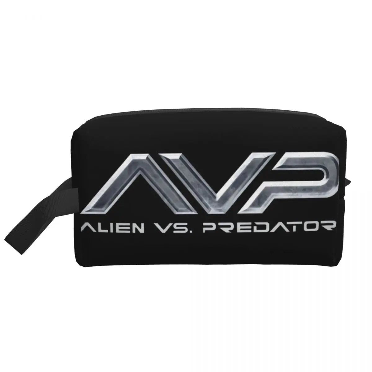 Custom Alien Predators Logo Makeup Bag Women Travel Cosmetic Organizer Cute Science Fiction Horror Comics Storage Toiletry Bags