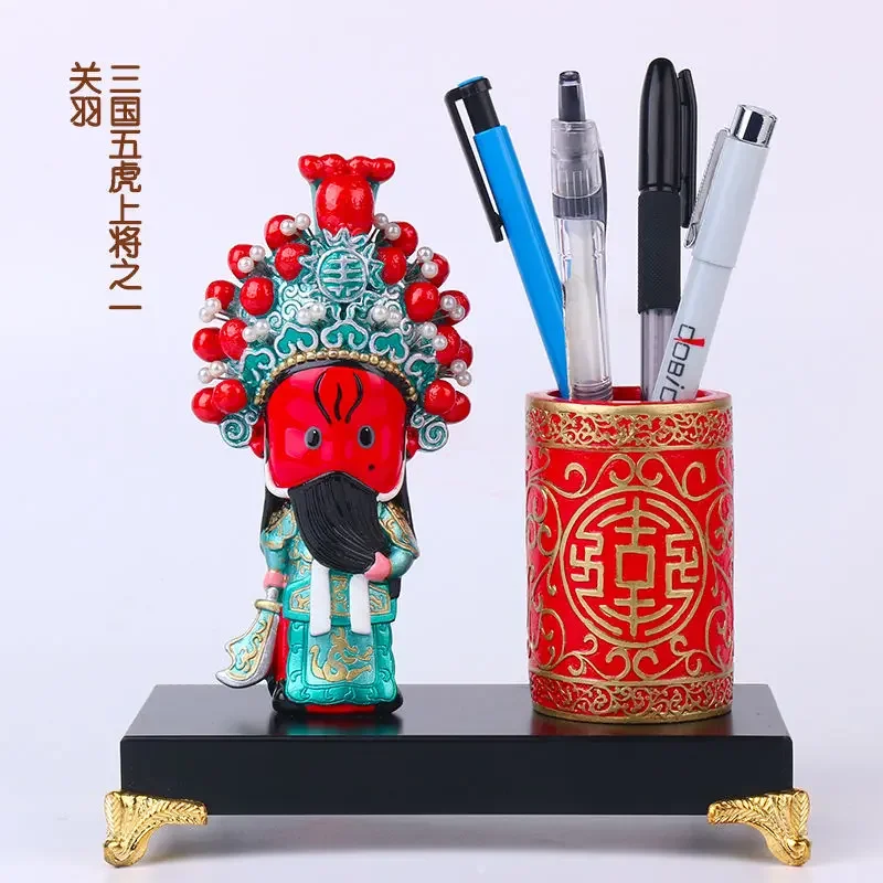 

Peking opera characters, facial makeup pen holder, Sichuan panda ornaments