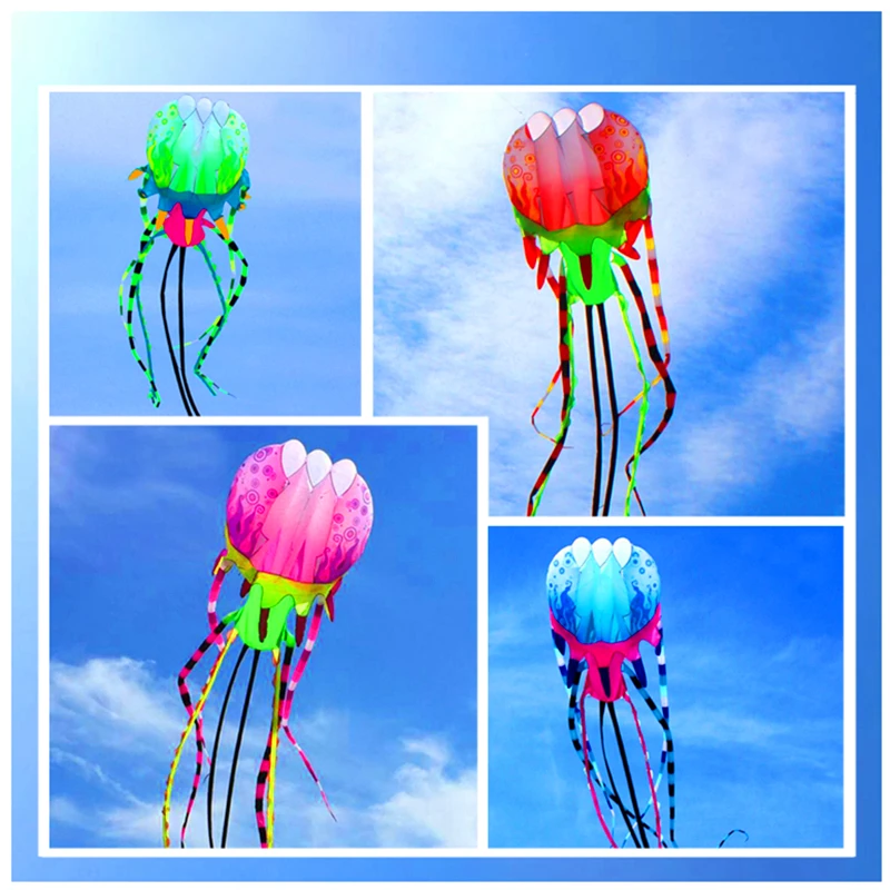 free shipping large jellyfish kite fly soft kite reel for adults professional kites walk in sky kite factory Extra-large kite