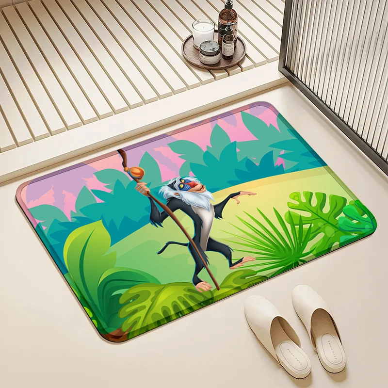 

Disney Lion King Rafiki Door Mat Non-Slip Washable Floor Rug for Home Kids Room Bathroom Decor