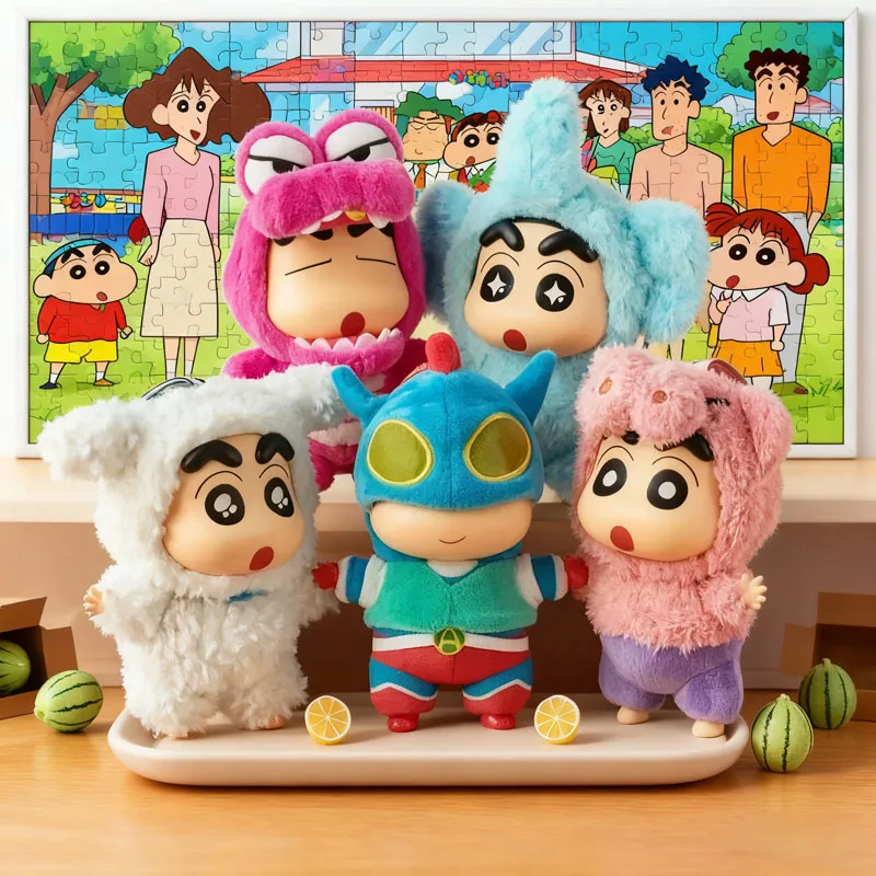 

Горячая CrayonShin-Chan слепая коробка, костюм для вечеринки, серия, виниловая кукла, аниме, экшн-фигурка, загадочная коробка, Kawaii, коллекционная модель, игрушка в подарок