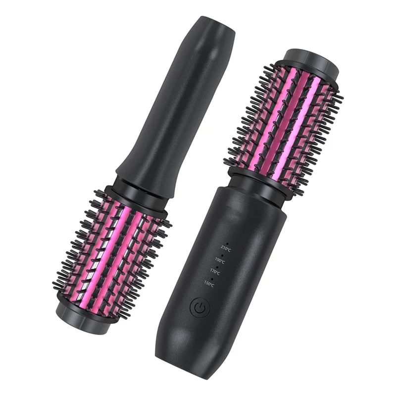 EMECE-Cordless Hair Curler Cordless Curling Iron Rechargeable Cordless Curling Iron Black