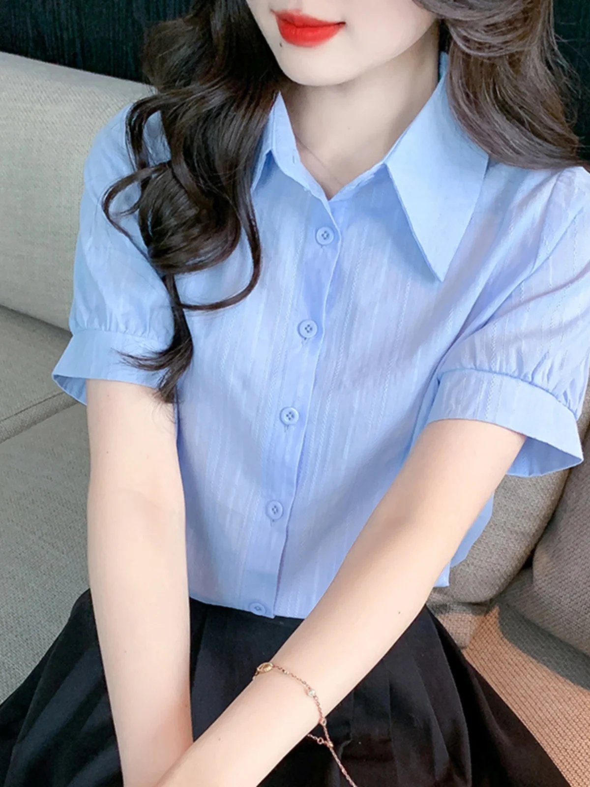 

Женская летняя модная блузка из чистого хлопка и льна малого размера, премиум-класса, Гуанчжоу, Тринадцатый район