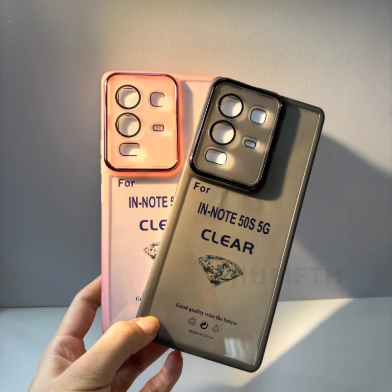 

For Infinix Note 50S 5G Case Note50S InfinixNote50S Soft Transparent Silicone Phone Cases Camera Lens Protective Cover Funda