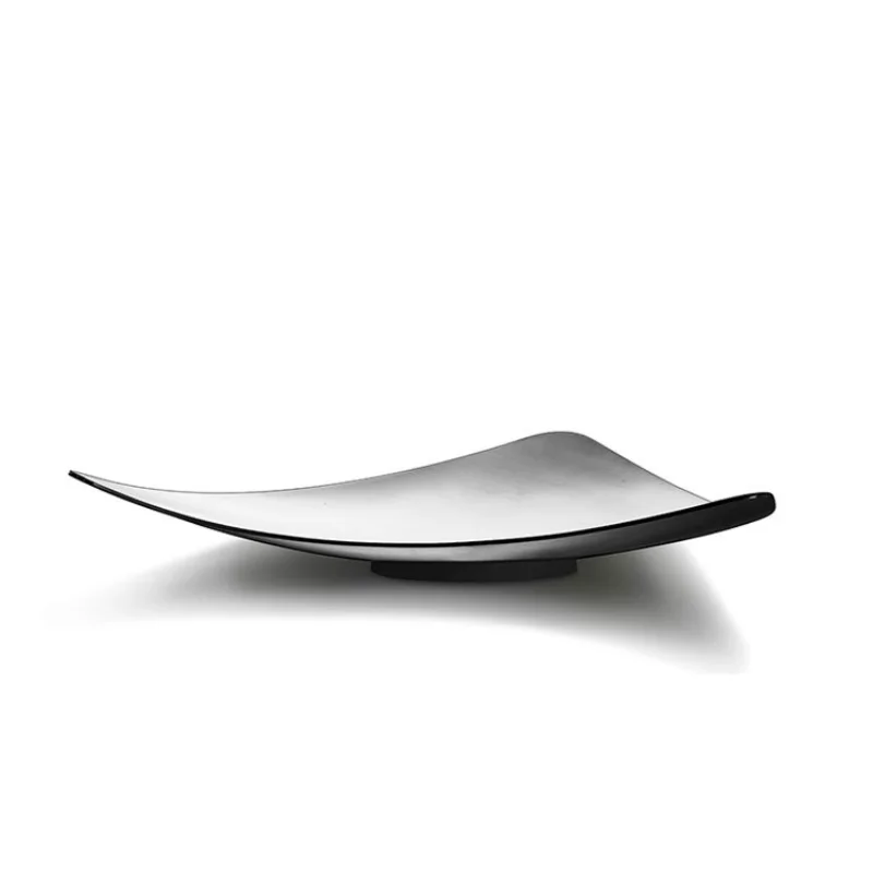 

Modern light luxury creative stainless steel fruit plate hotel ornament tray