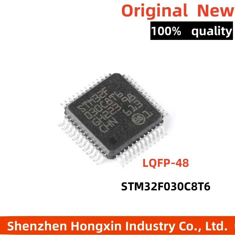 

1pcs new STM32F030C8T6 LQFP-48 ARM Cortex-M0 32-bit microcontroller MCU